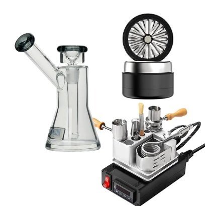 One Hit Wonder Ball Vape + Tyson 2.0 Bubbler + Flower Mill Bundle