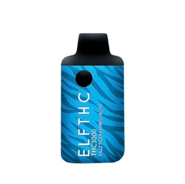 Razz Tiger Express Auto High Potency Blend Delta 8 + THC-P + THC-X 3g Disposable By ELF THC
