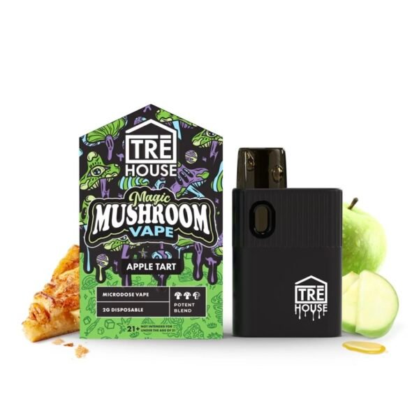 TRE HOUSE | MICRODOSE MAGIC MUSHROOM VAPE PEN – APPLE TART – 2G DISPOSABLE VAPE