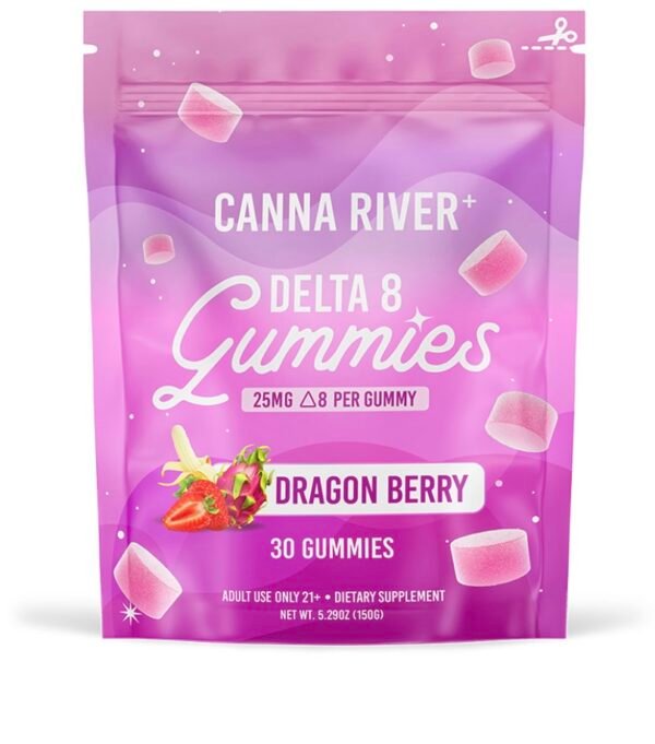 DELTA 8 THC GUMMIES – DRAGON BERRY – CANNA RIVER