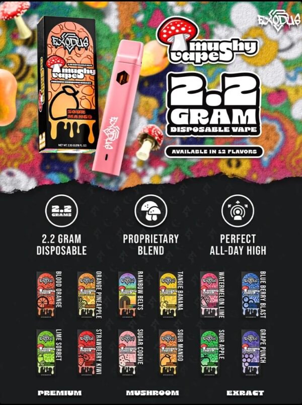 Lime Sorbet Exodus Mushy Disposable Vape 2.2G - Image 4