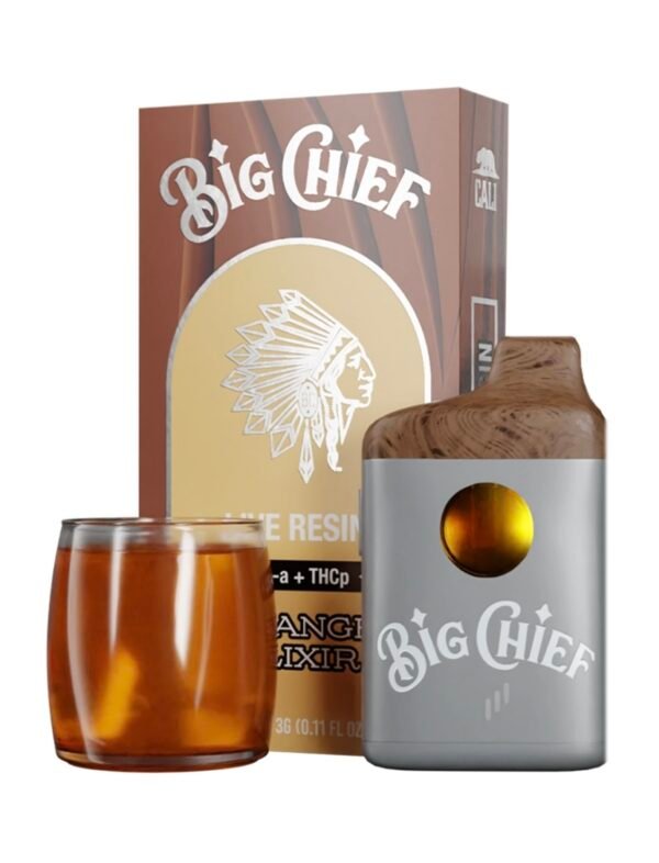 Orange Elixer Big Chief Live Resin THC-A+THC-P Disposable Vape 3G