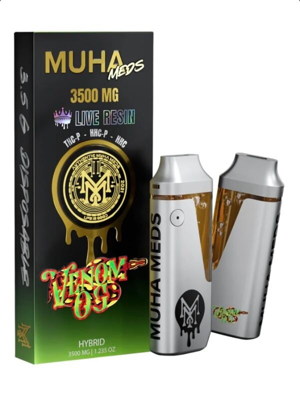 Venom OG Muha Meds Live Resin THCP+HHCP+HHC Vape 3500MG